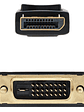 Nanocable Cable Conversor DP a DVI  2 M Negro - Miniatura 3