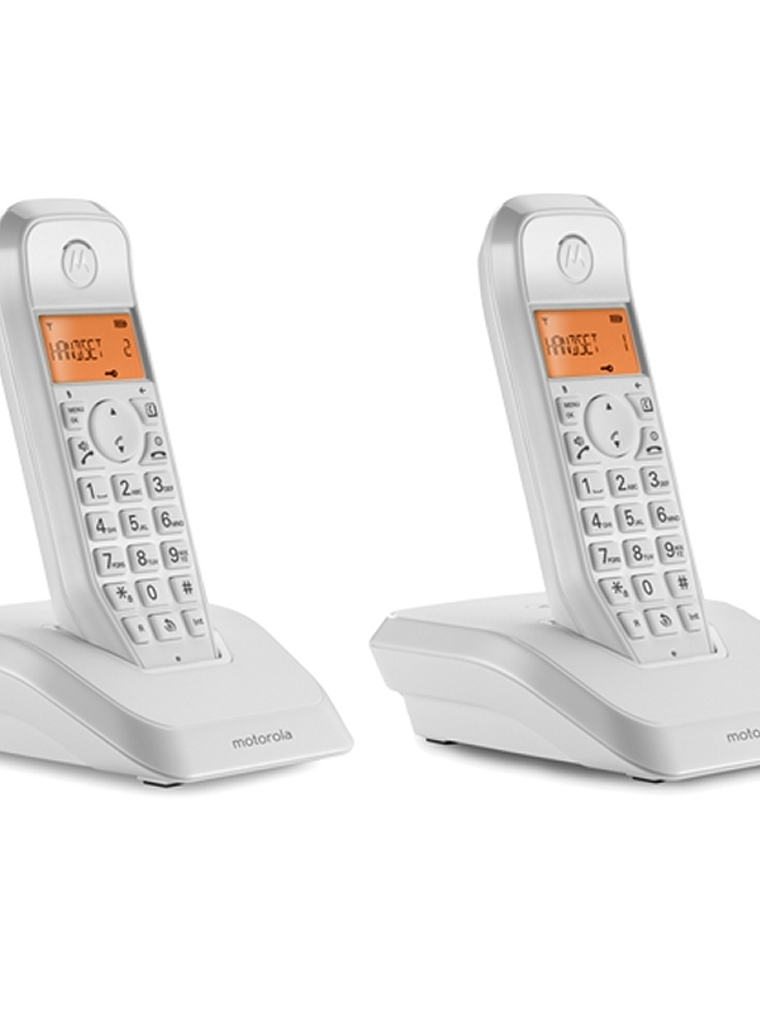 MOTOROLA S1202 Telefono DECT DUO Blanco 1