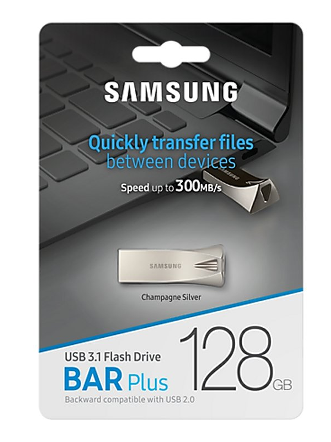 Samsung Bar Plus 128GB USB 3.1 Champaign Silver 4