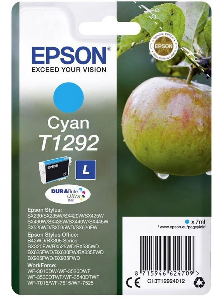 Epson Cartucho T1292 Cyan 1