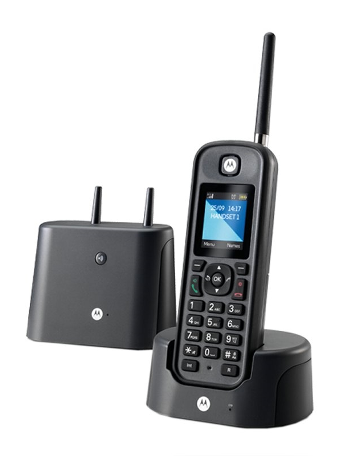 MOTOROLA O201 Telefono DECT Largo Alcance Negro 1