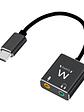 Ewent Cable adaptador de audio USB tipo C/ Jack - Miniatura 1