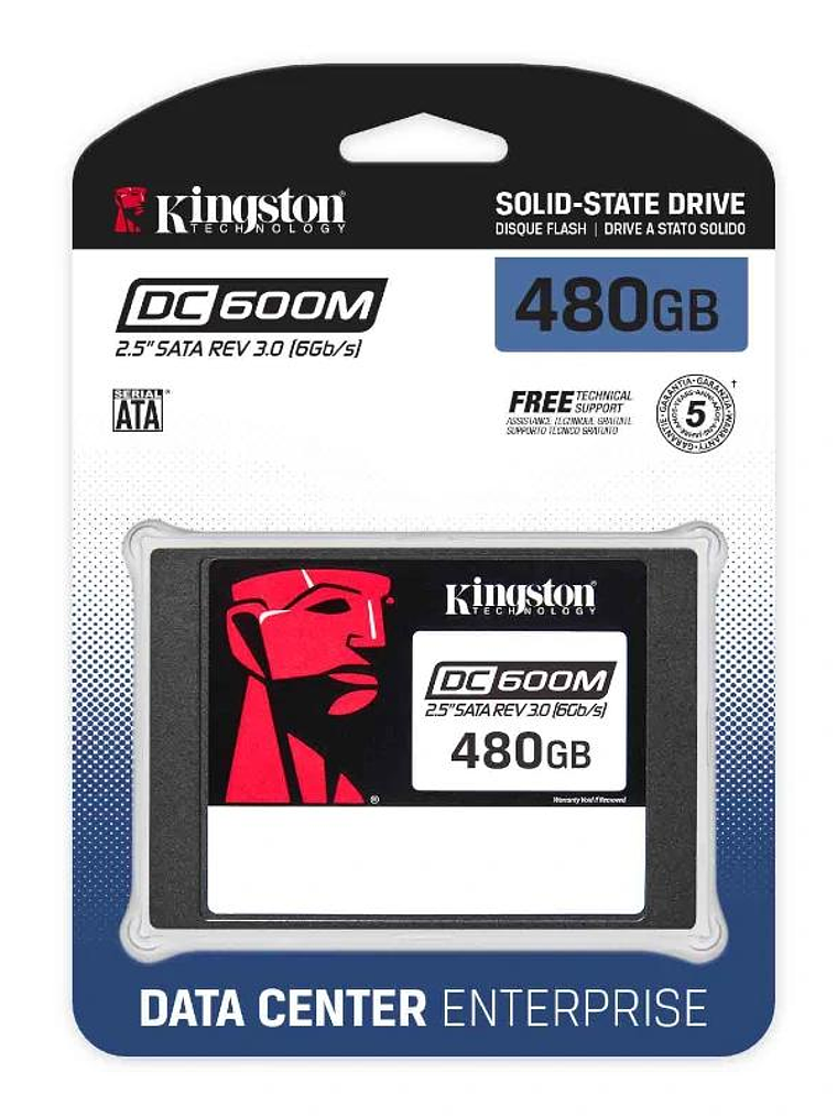 Kingston Data Center DC600M SSD 480GB 2.5