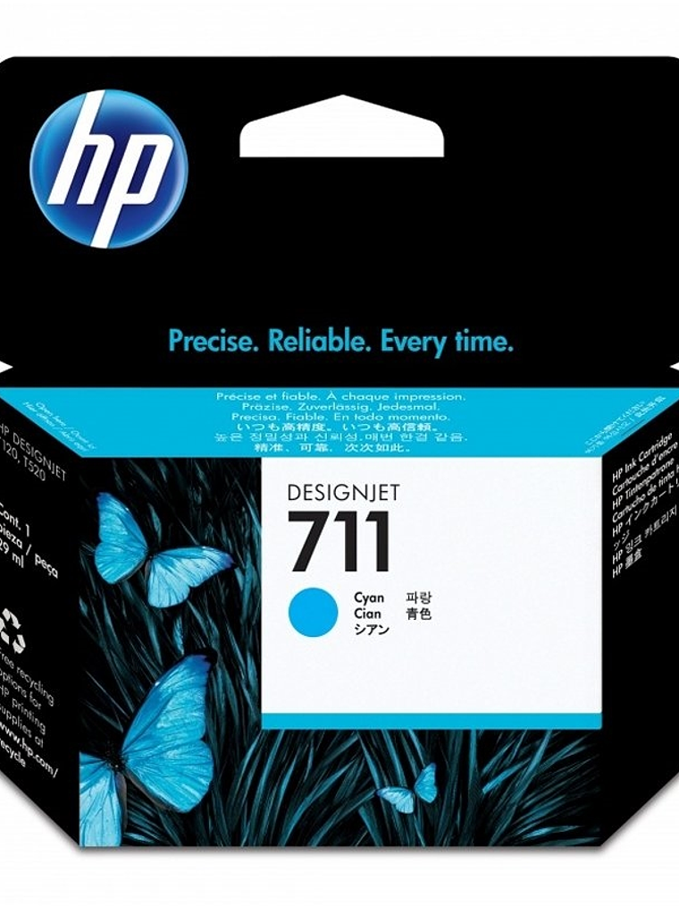 HP Cartucho 711 Cyan 1