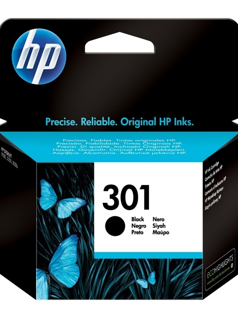 HP Cartucho 301 Negro 1