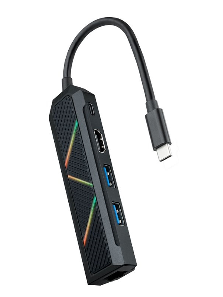 Nanocable Hub USB-C 5 en 1 USB-A+USB-C+HDMI+RJ45 1
