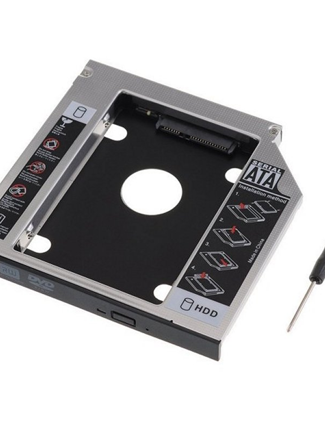 EWENT ADAP.HDD/SSD SATA PARA UNIDAD ÓPTICA 12.7mm 3