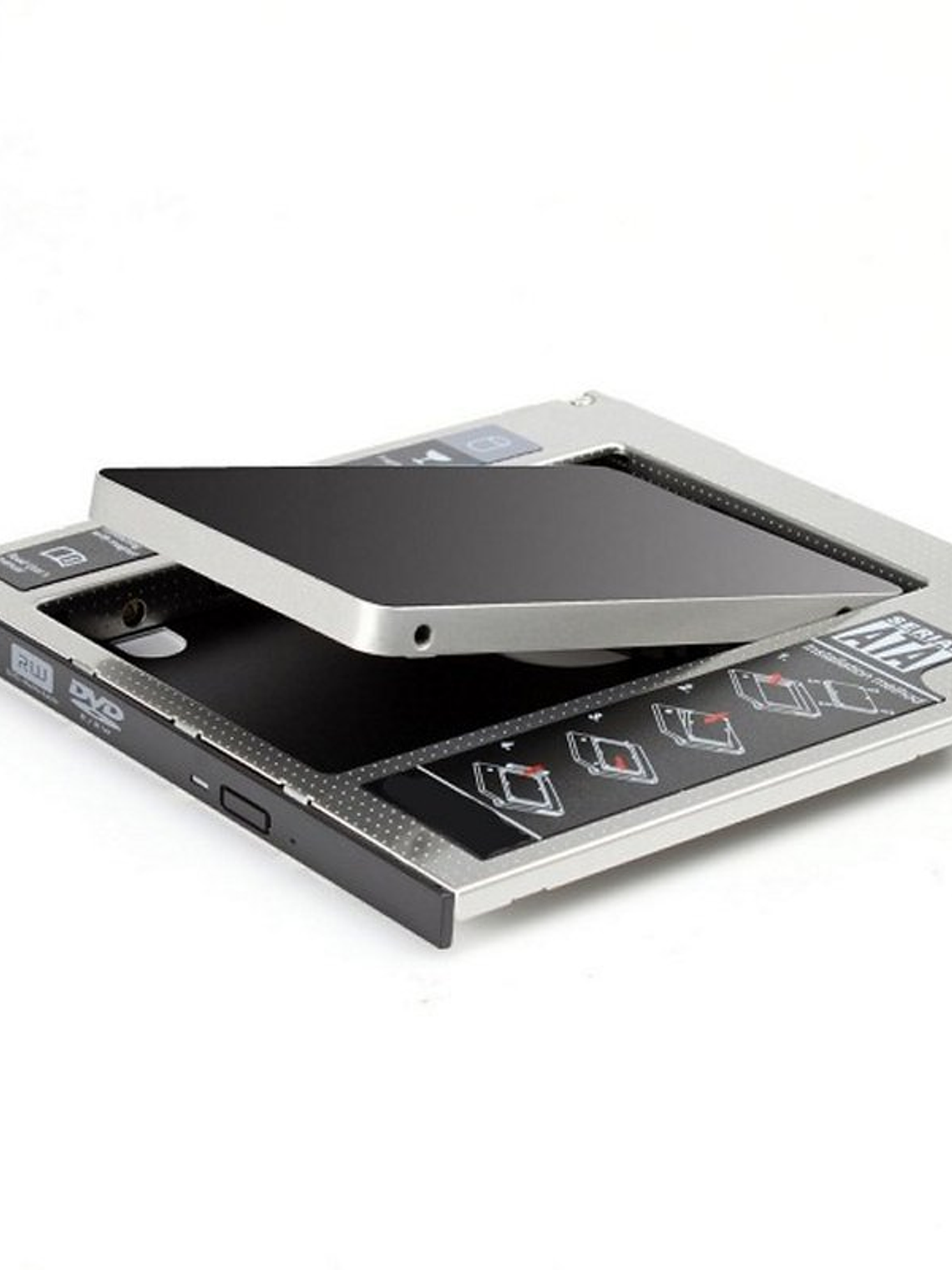 EWENT ADAP.HDD/SSD SATA PARA UNIDAD ÓPTICA 9.5mm 4