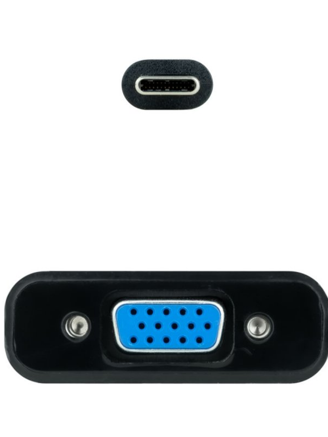 Nanocable Conversor USB-C/M a VGA/H Negro 10cm 3