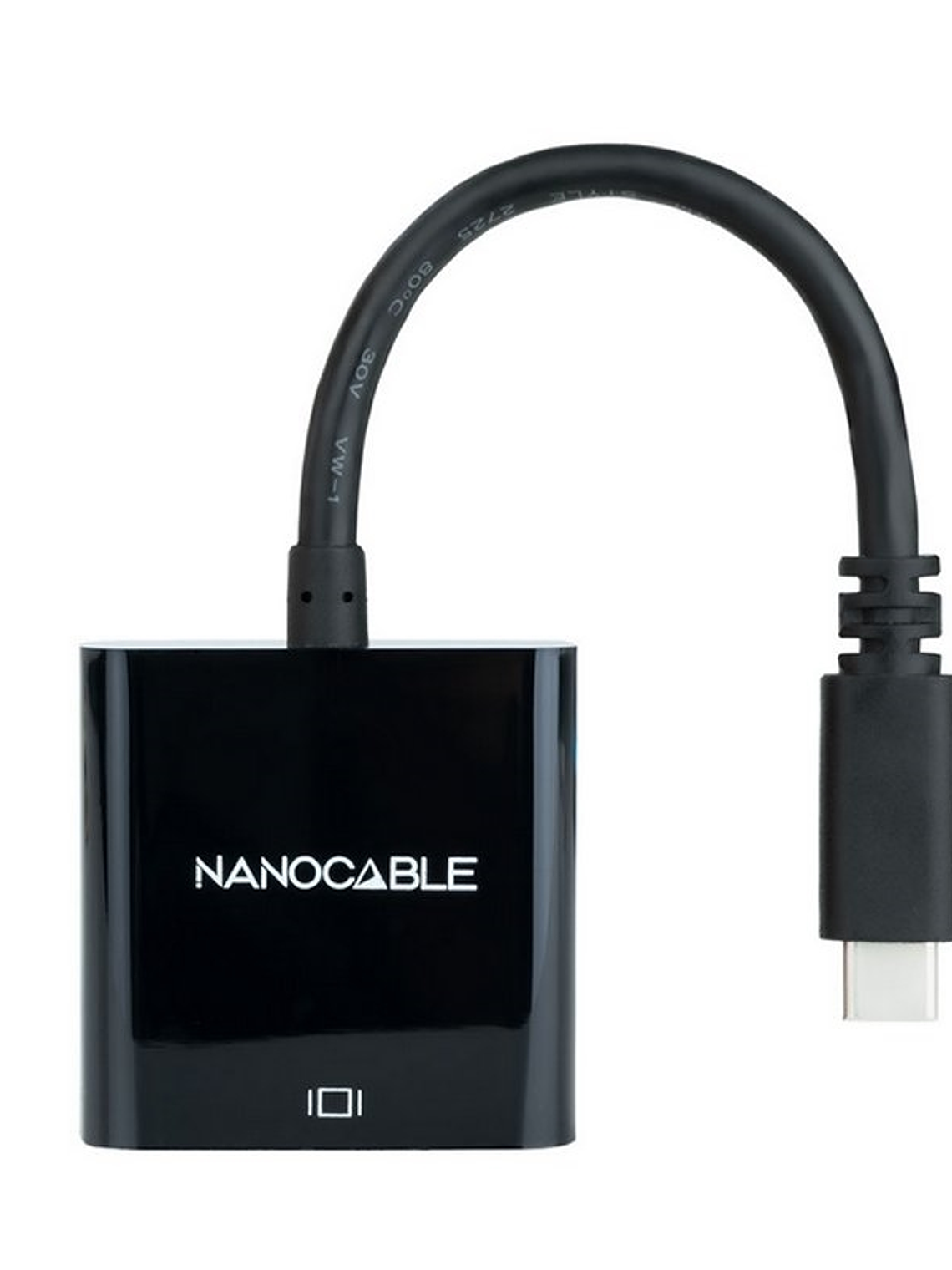 Nanocable Conversor USB-C/M a HDMI/H Negro 15cm 1
