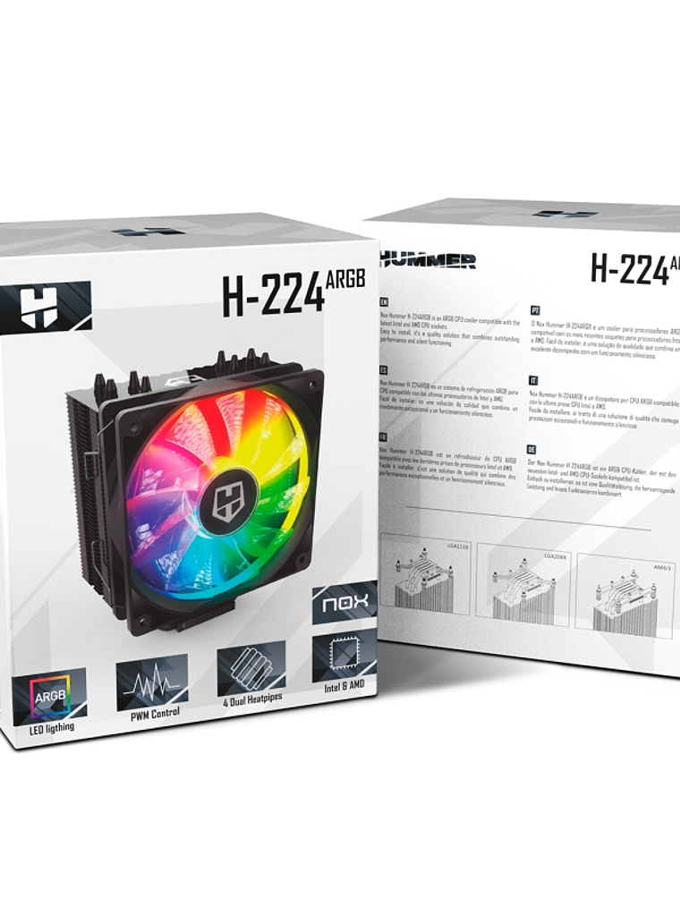 Nox Refrigeración CPU Hummer H-224  ARGB 4