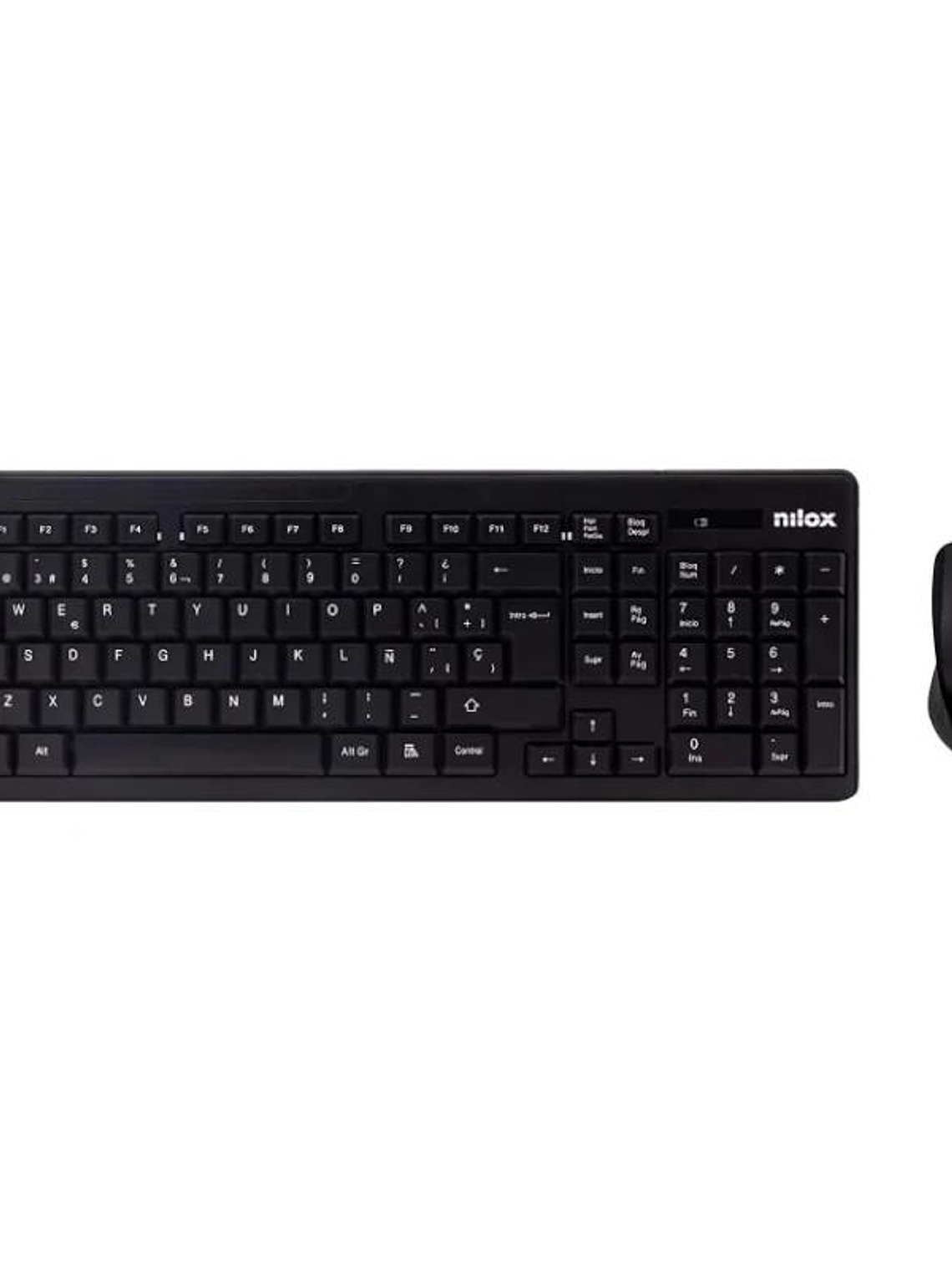 Nilox Teclado+raton NXKMWE0001 inalambrico Negro 1