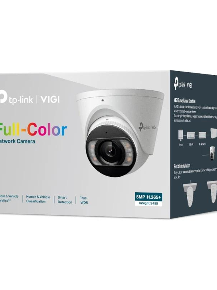 VIGI S455(4mm) Cámara NW Turret 5MP Full-Color 4