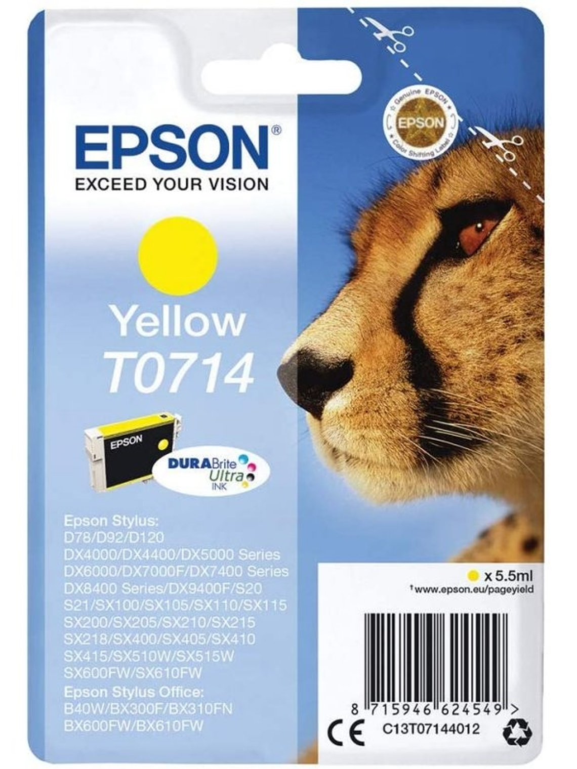 Epson Cartucho T0714 Amarillo 1