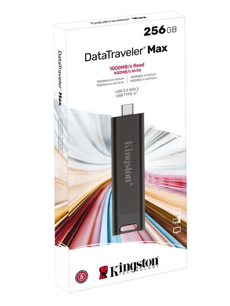 Kingston DataTraveler MAX 256GB USB-C 3.2 Gen2 3
