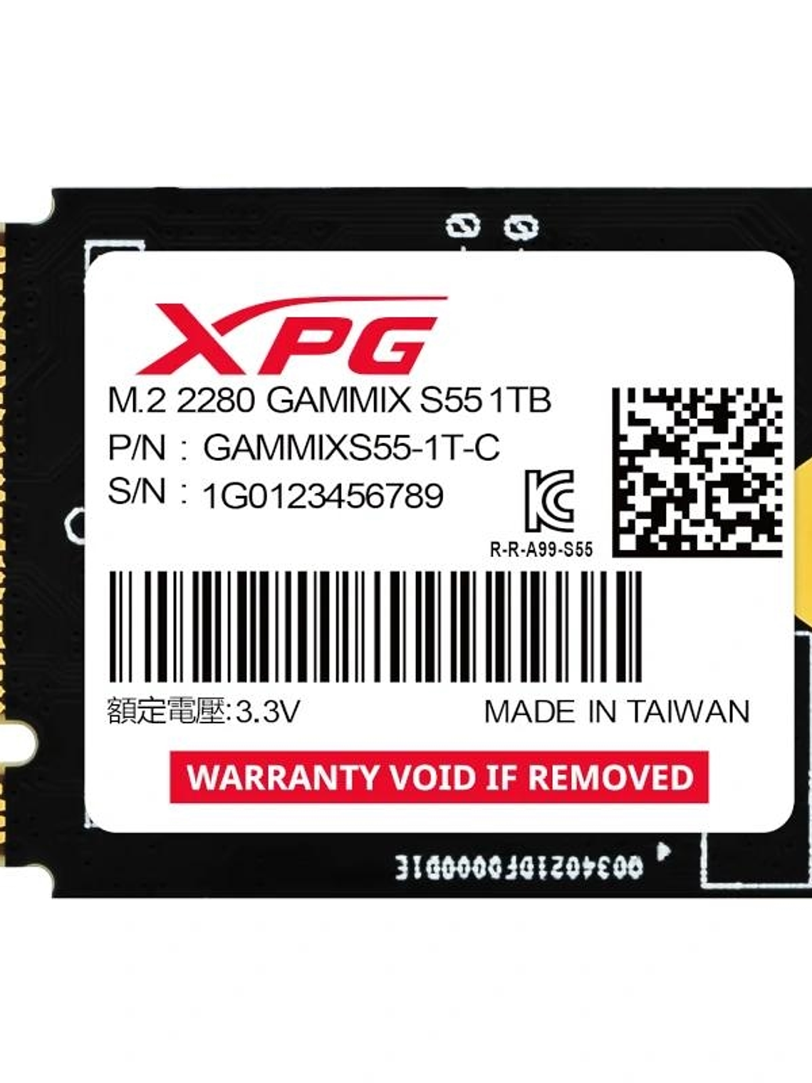 ADATA XPG SSD GAMMIX S55 1Tb Gen4x4 M.2 2230 1