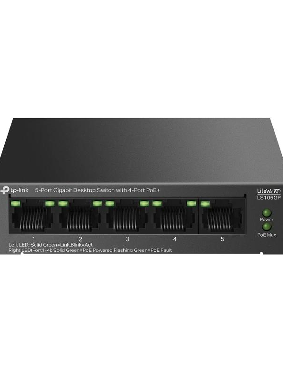 TP-Link LS105GP Switch 4xGb PoE+ 1xGb 65w 3