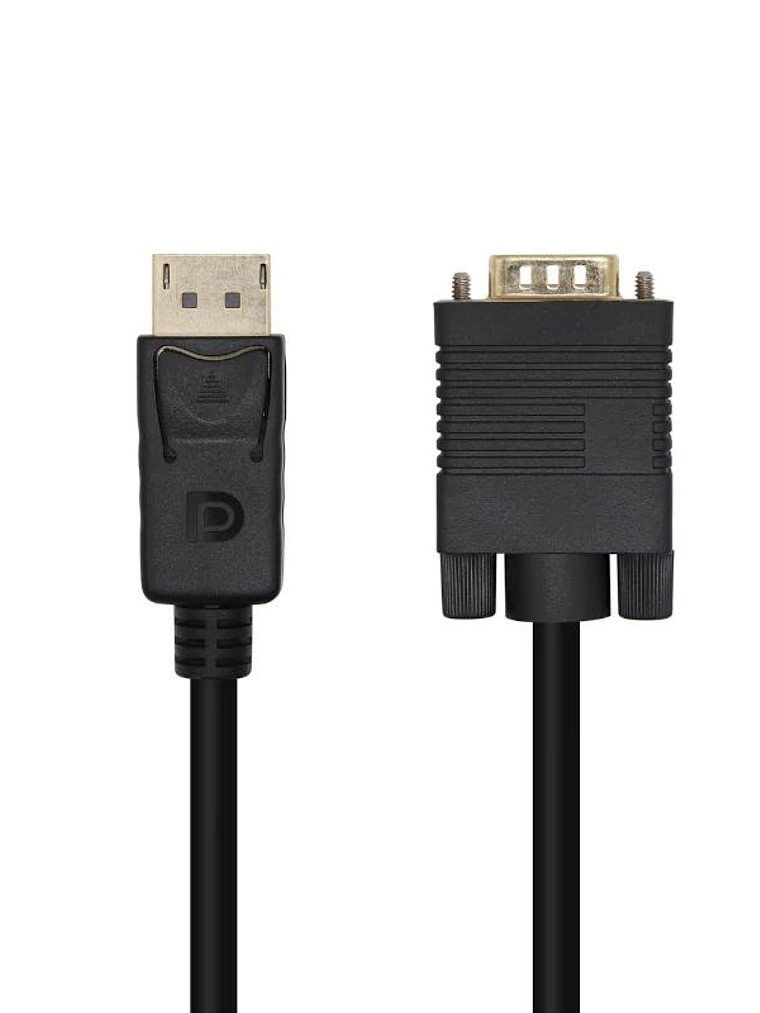 Aisens Conversor DP/M-VGA/M negro 2.0m 1