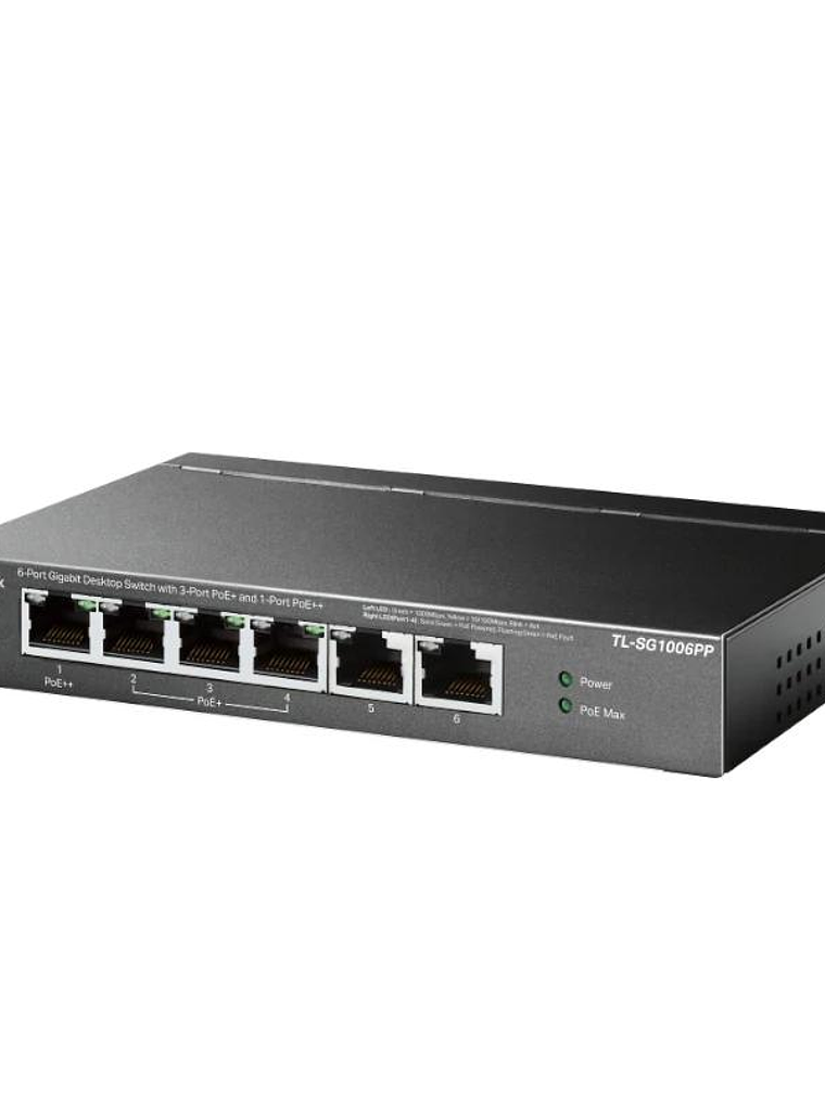 TP-Link TL-SG1006PP Switch 6xGB (3xPoE+ 1xPoE++) 2
