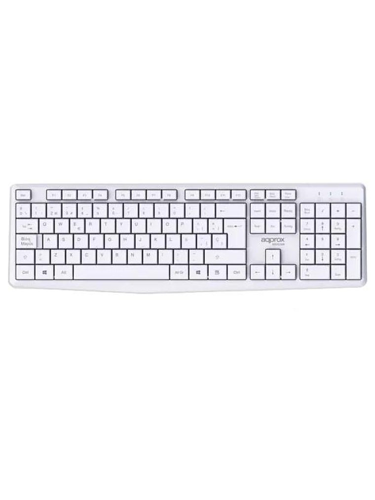 APPROX Teclado+raton inalamb X420W 1000DPI Blanco 3