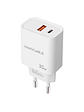 Nanocable Cargador USB-C/PD+USB-A/QC 30W Blanco - Miniatura 2