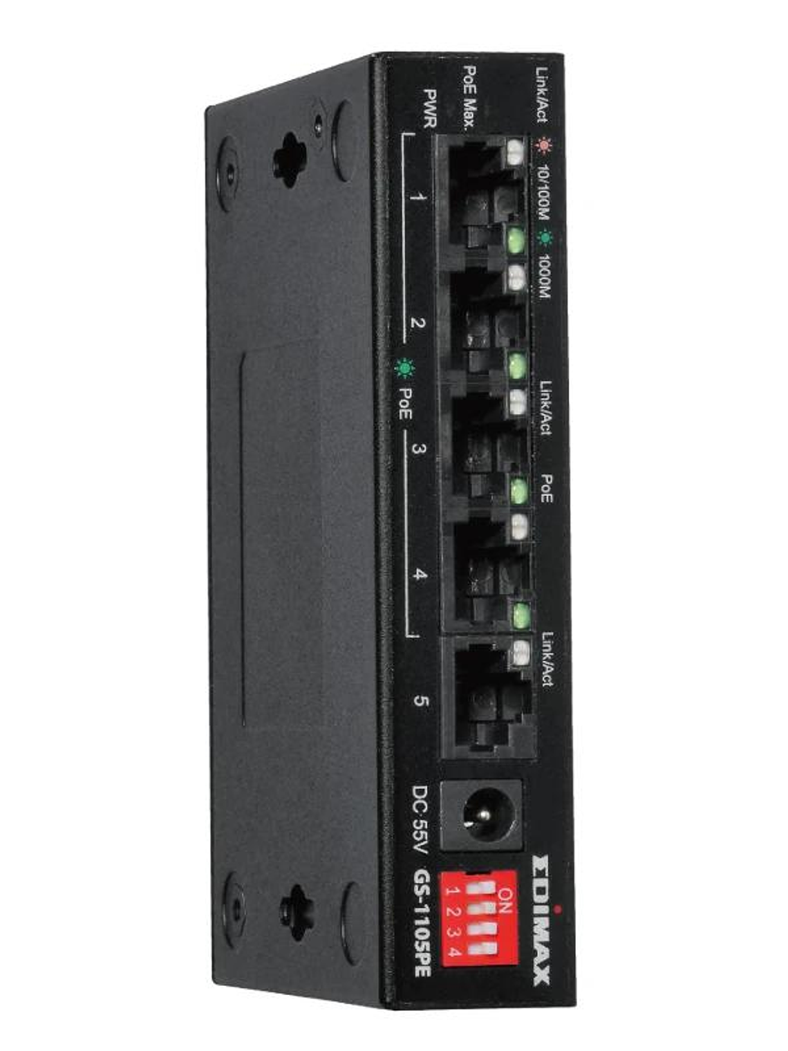 Edimax GS-1105PE Swithc 5xGbE (4PoE+) LR 3