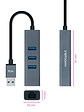 Nanocable Conversor USB 3.0 Ethernet + 3xUSB 3.0 - Miniatura 2