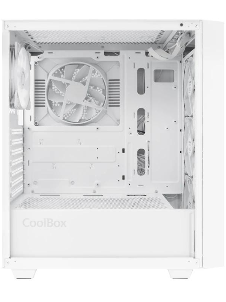 Coolbox Caja Gaming ATX GA300 GRIDLINE White 4