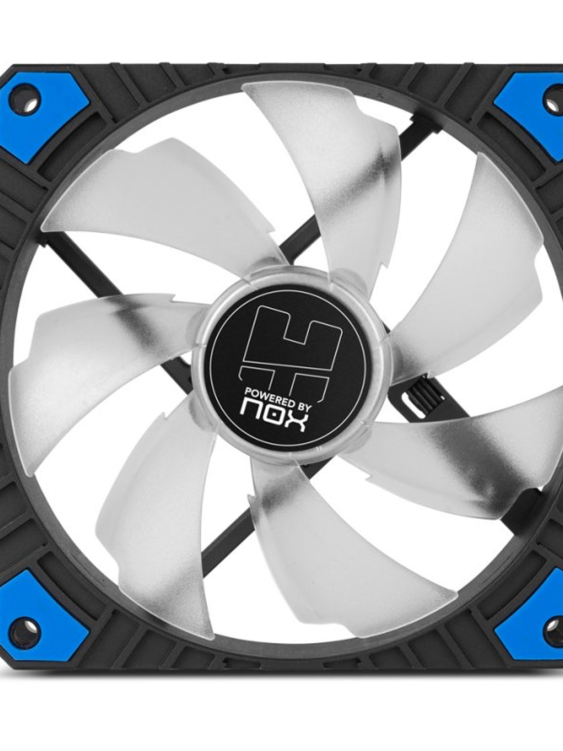 NOX Ventilador Hummer H-FAN PRO LED AZUL 120mm PWM 3