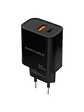 Nanocable Cargador USB-C/PD+USB-A/QC 30W Negro - Miniatura 1