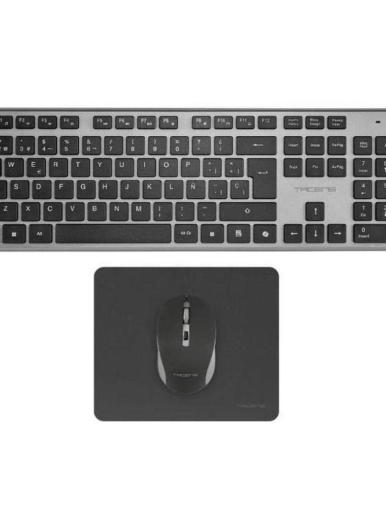 Tacens 3EN1 Teclado+Ratón+Alfom Inalámbrico Negro 2