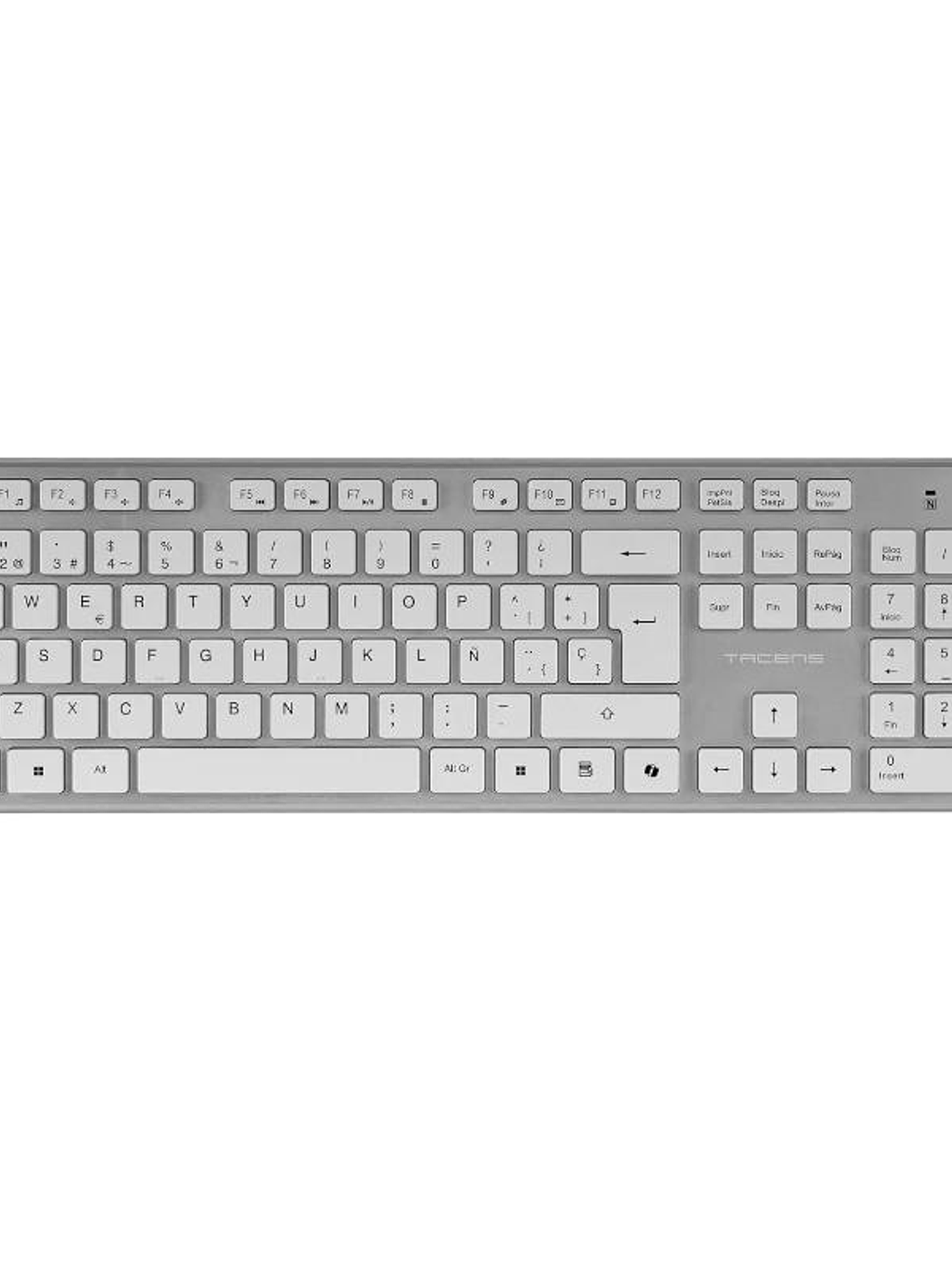 Tacens 3EN1 Teclado+Ratón+Alfom Inalámbrico Blanco 4