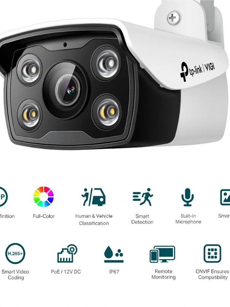 VIGI Cámara IP Bullet C330 3MP Plástico Full-Color 3