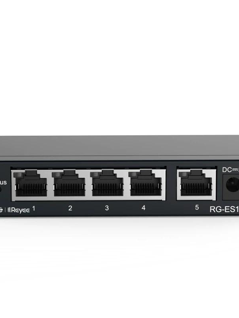 Reyee Unmanaged Switch 5xGb RJ45 Steel Case 1