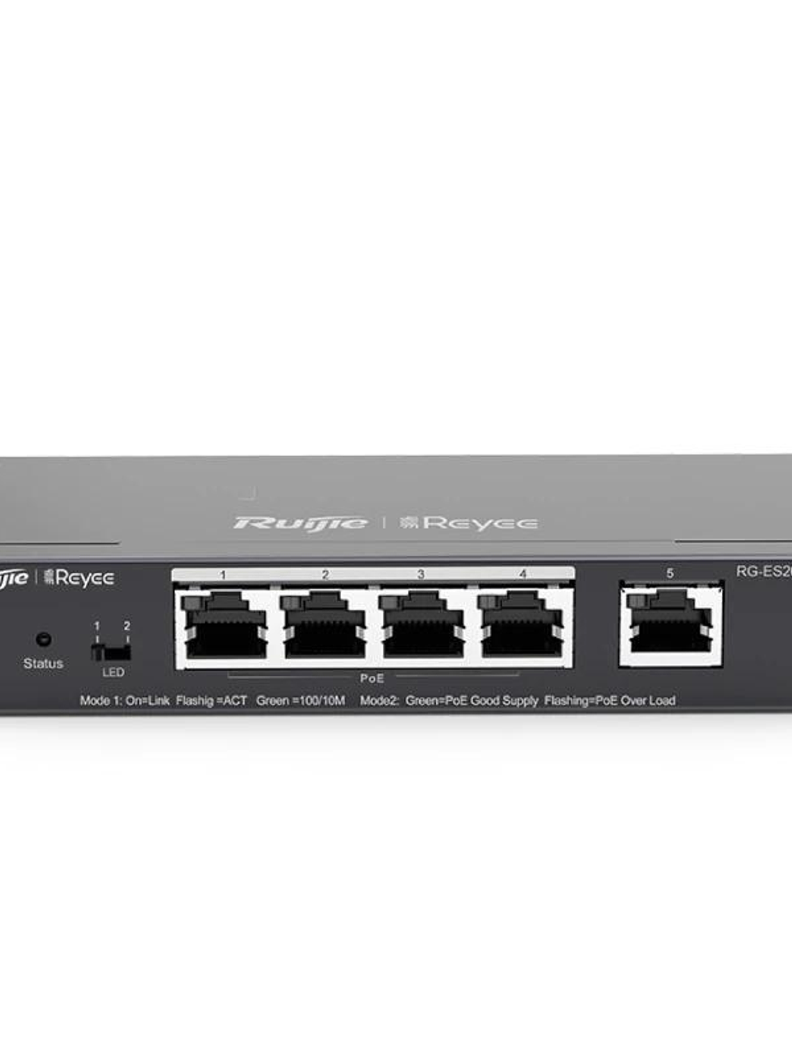 Reyee Switch 5xGb RJ45 (4 PoE/POE+) 54W Steel 1