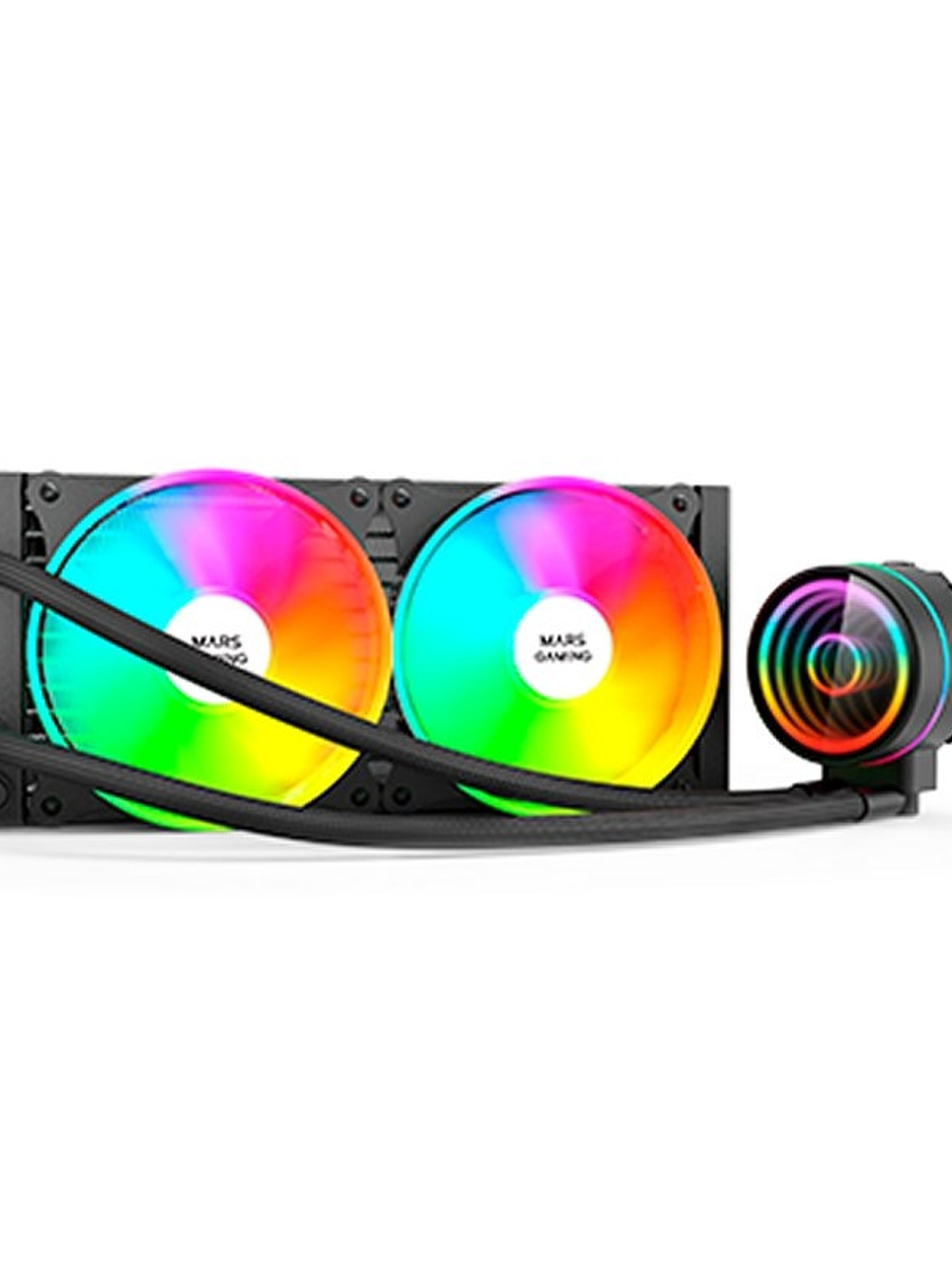 MARS GAMING Refrigeracion  ML-ONE240 2X12CM Black 1