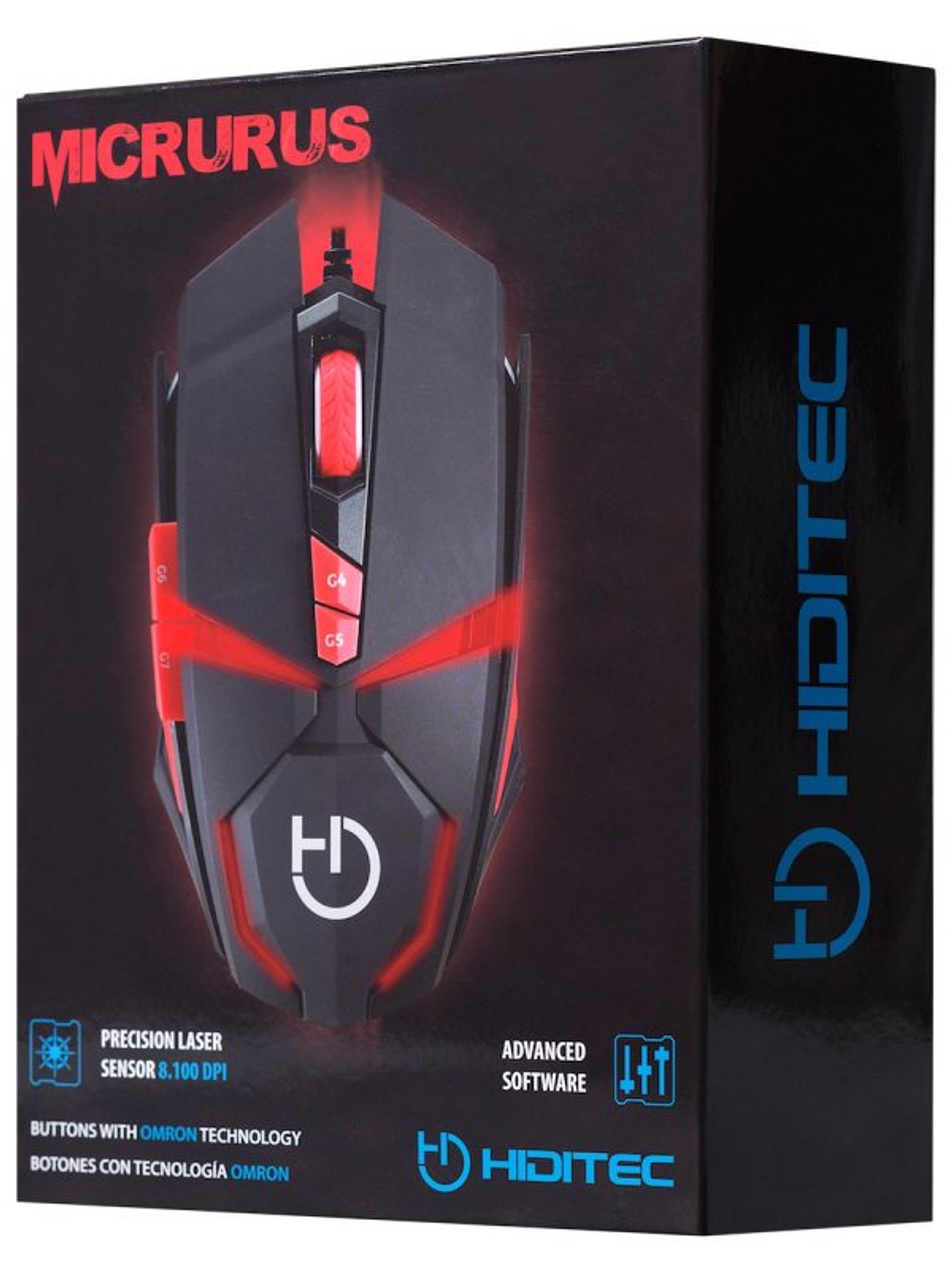 Hiditec Ratón Gaming Micrurus 8100DPI 4