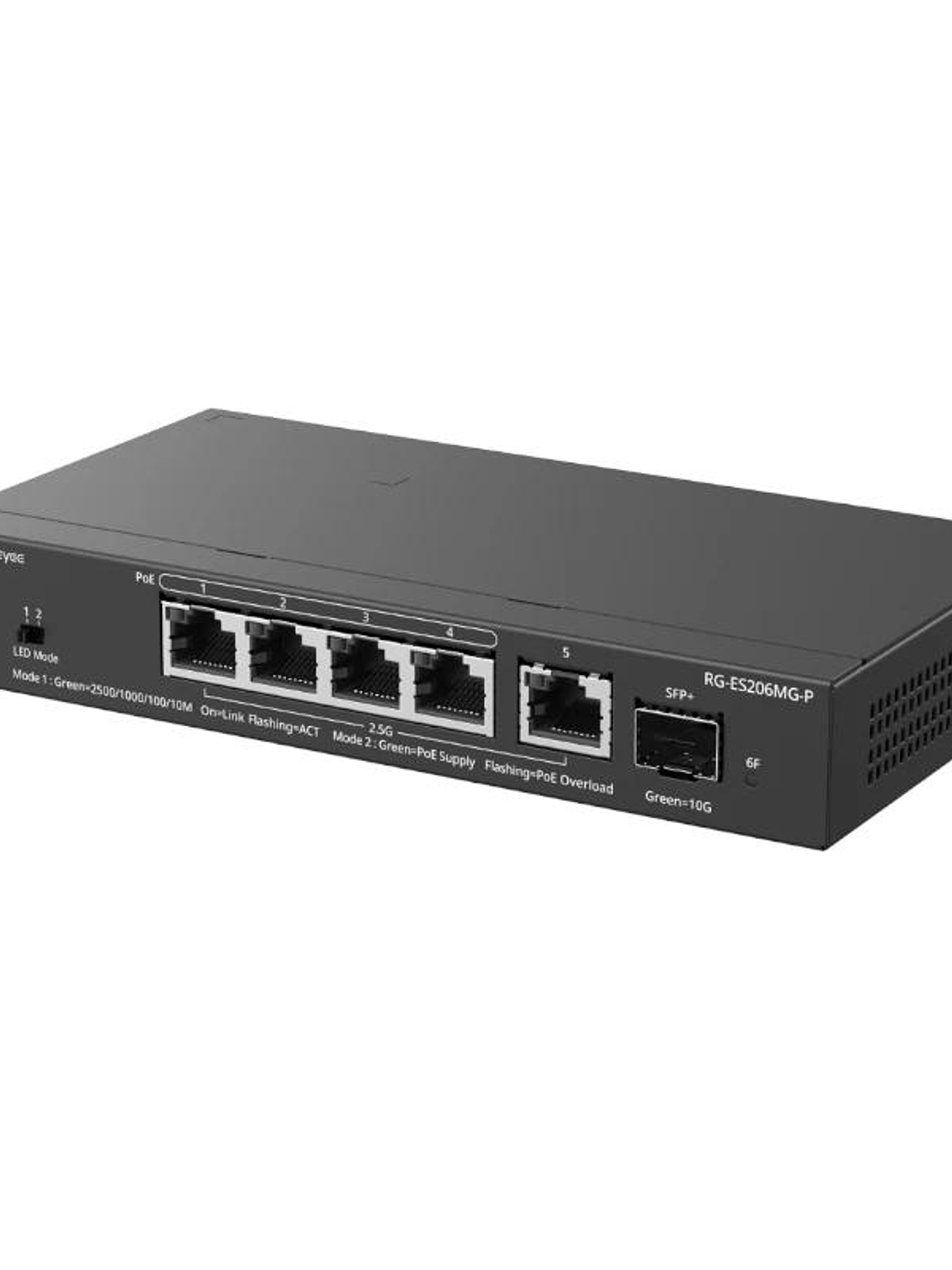 Reyee ES206MG-P Switch 4xmGb PoE 1xSFP+ 70W 2