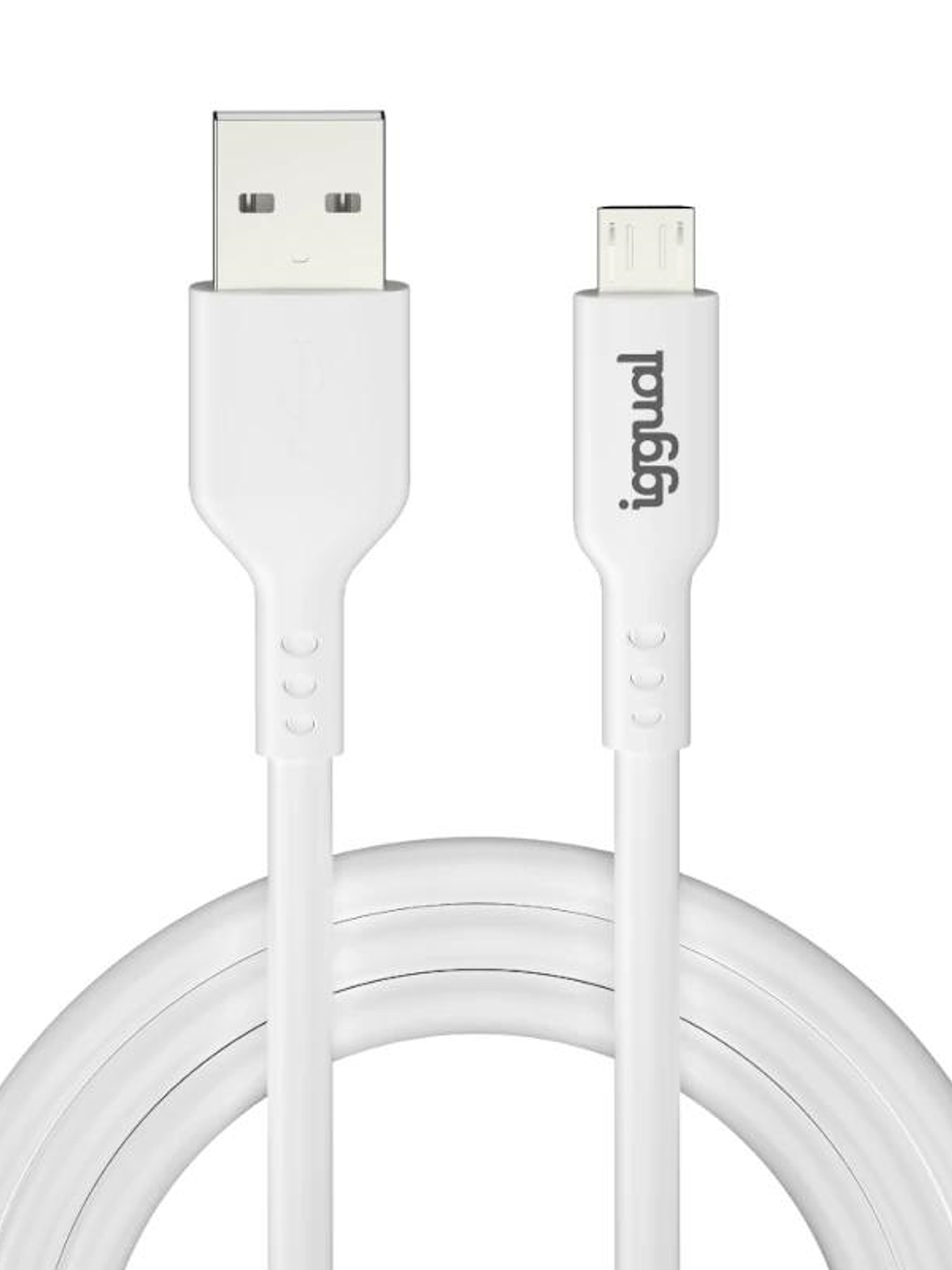 iggual cable USB-A/micro-USB 100 cm blanco 1
