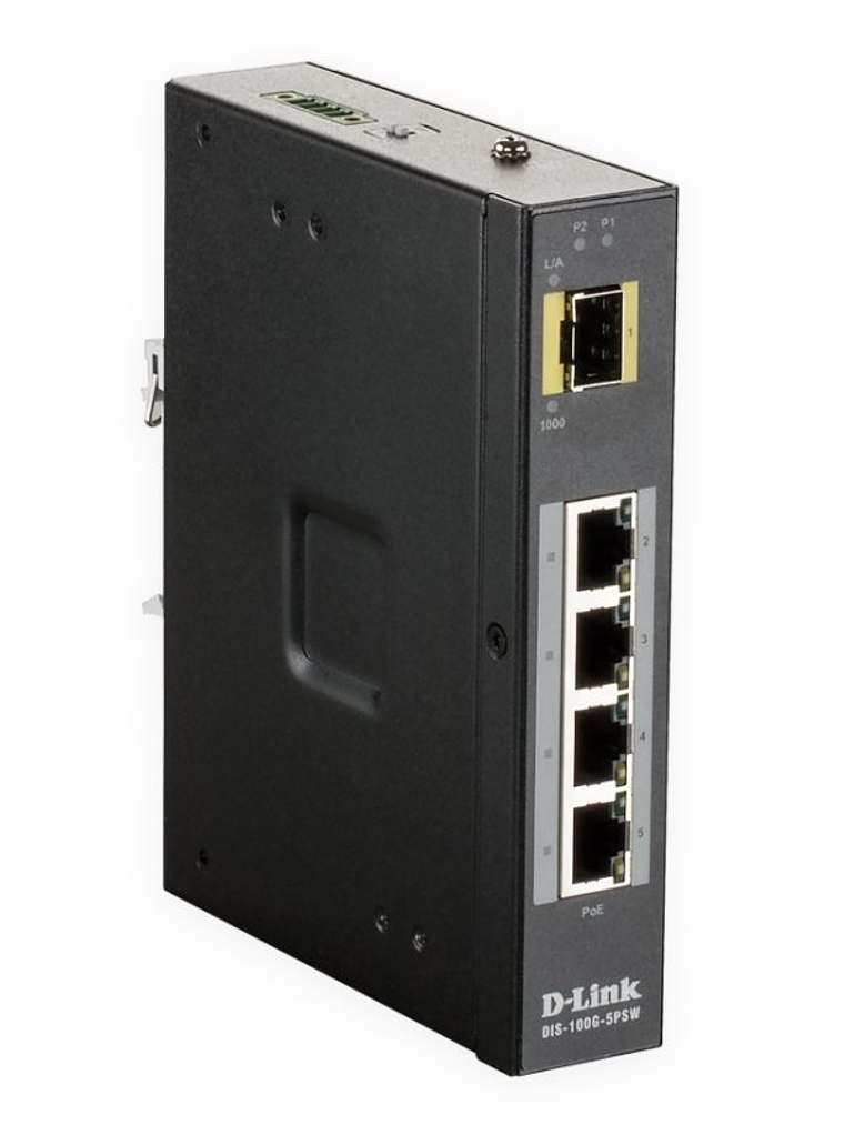 D-Link DIS-100G-5PSW Switch Industrial 4xGB 1xSFP 1
