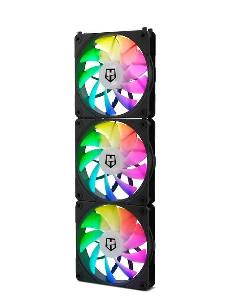 NOX HUMMER EASYLINK | ARGB FANS KIT NEGROS 2