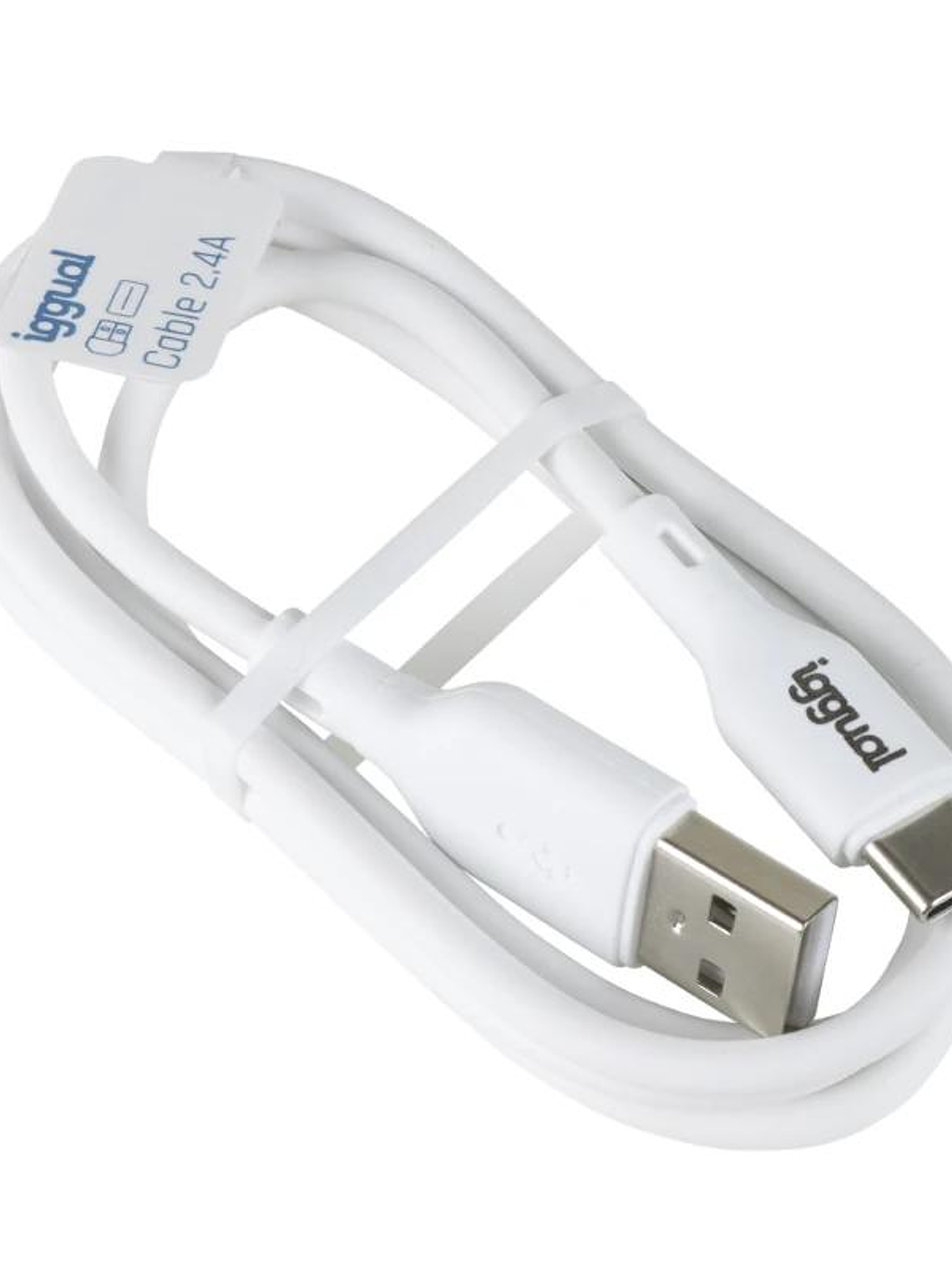 iggual cable USB-A/USB-C 100 cm blanco 2
