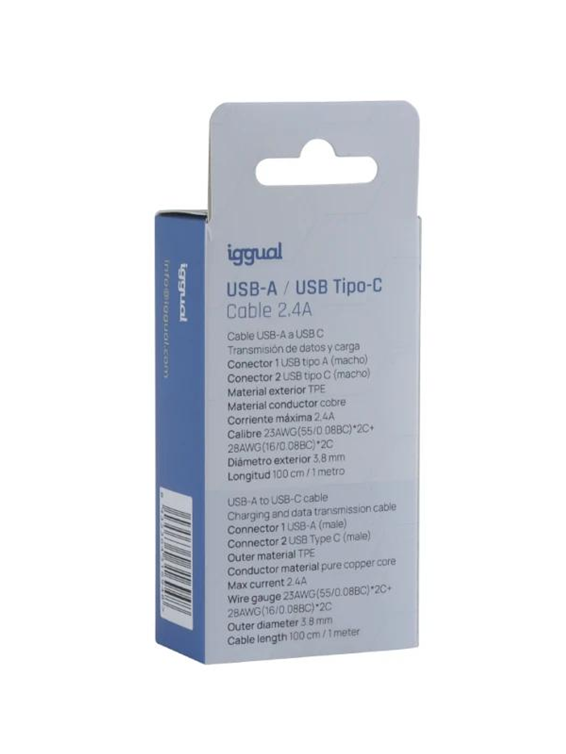 iggual cable USB-A/USB-C 100 cm blanco 4