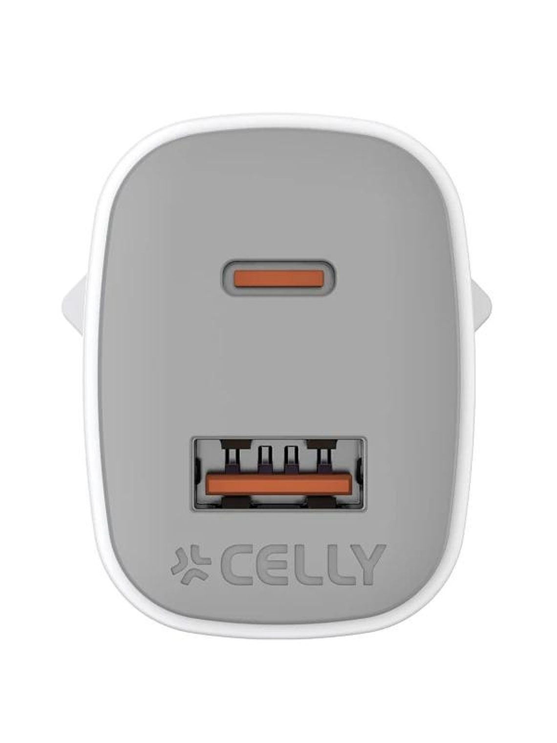 Celly Cargador Gan  1USB 1USBC 35w WH 3