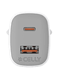 Celly Cargador Gan  1USB 1USBC 35w WH - Miniatura 3