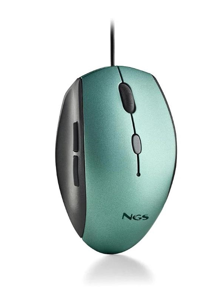 NGS WIRED ERGO SILENT MOUSE + USB TYPE C ADAPT ICE 1