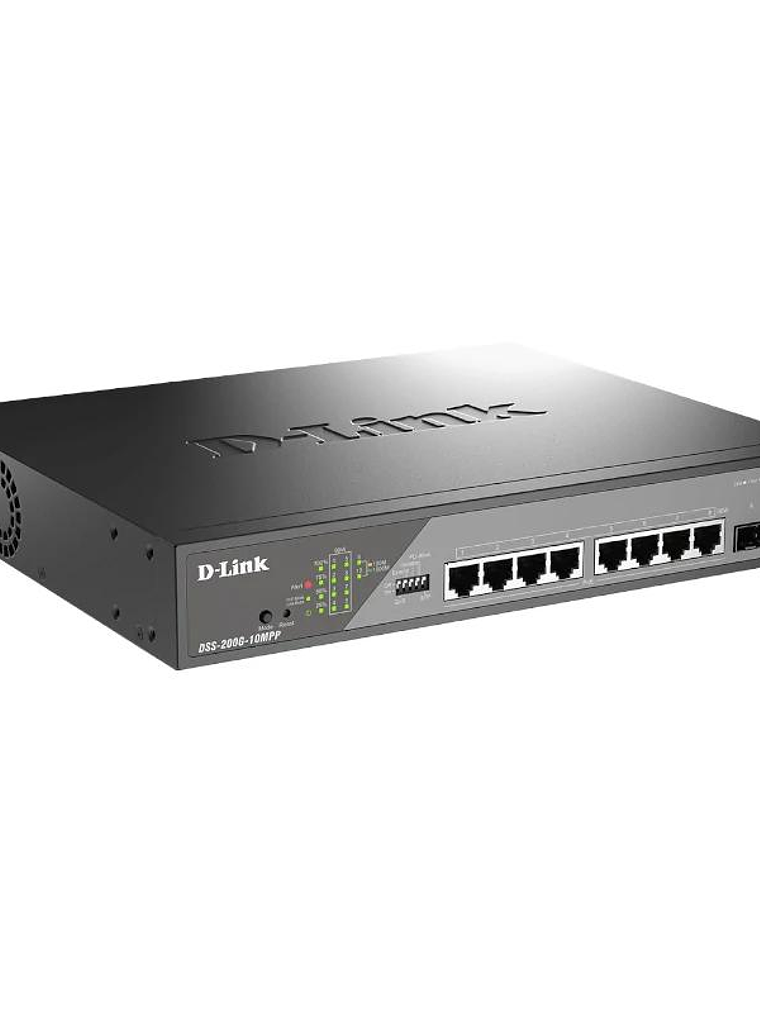 D-Link DSS-200G-10MP Switch 8xGbE PoE 2xSFP LR 2