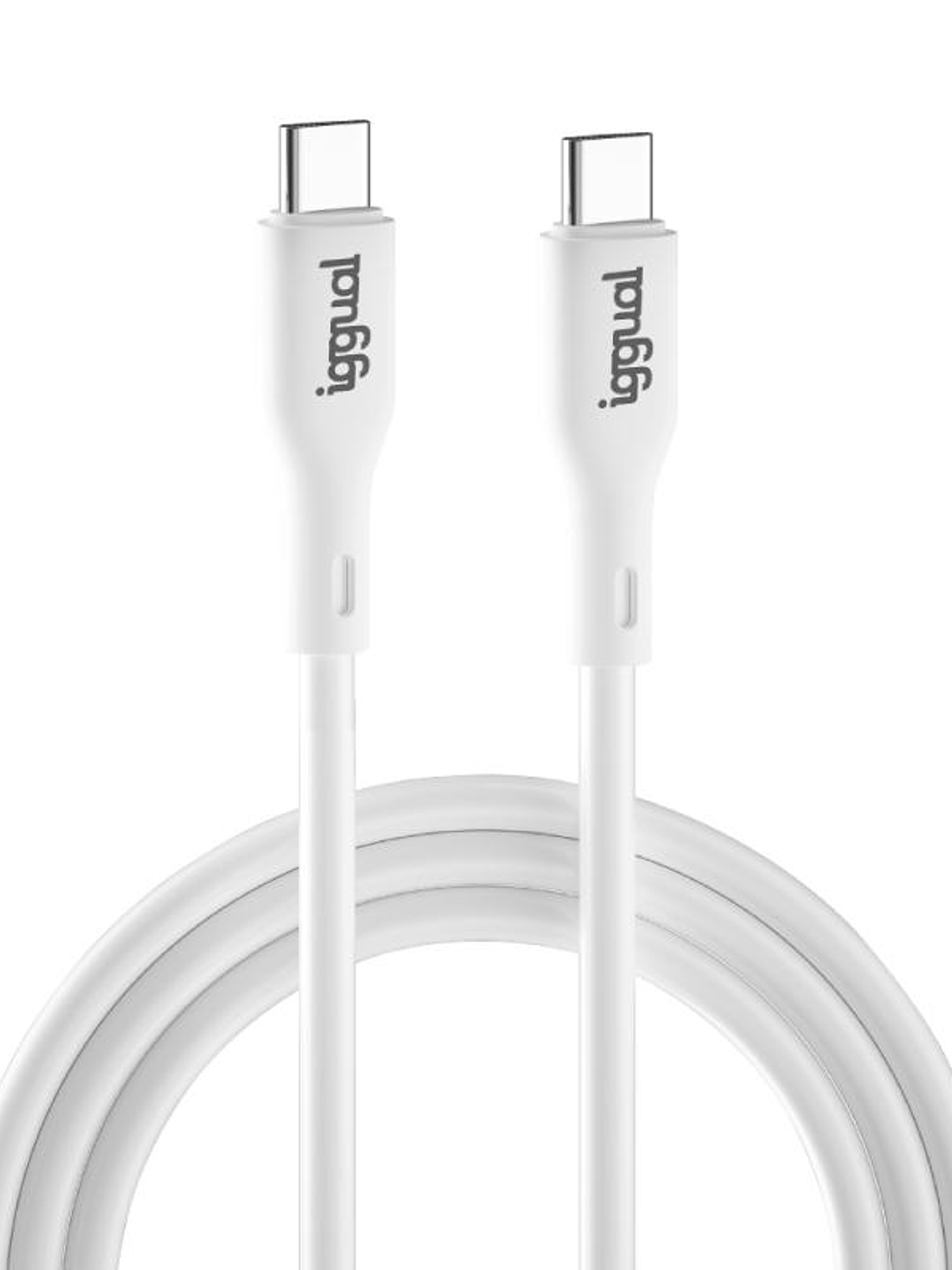 iggual Cable USB-C/USB-C 100 cm blanco Q3.0 3A 60W 1