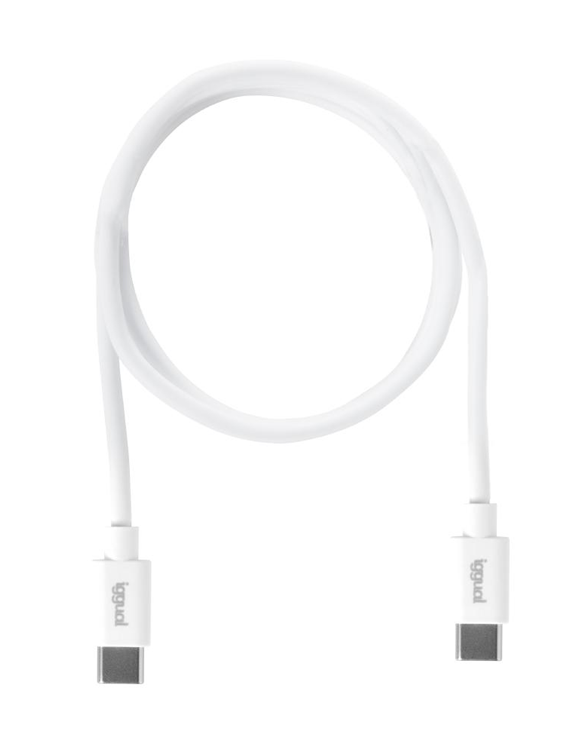 iggual Cable USB-C/USB-C 100 cm blanco Q3.0 3A 60W 2