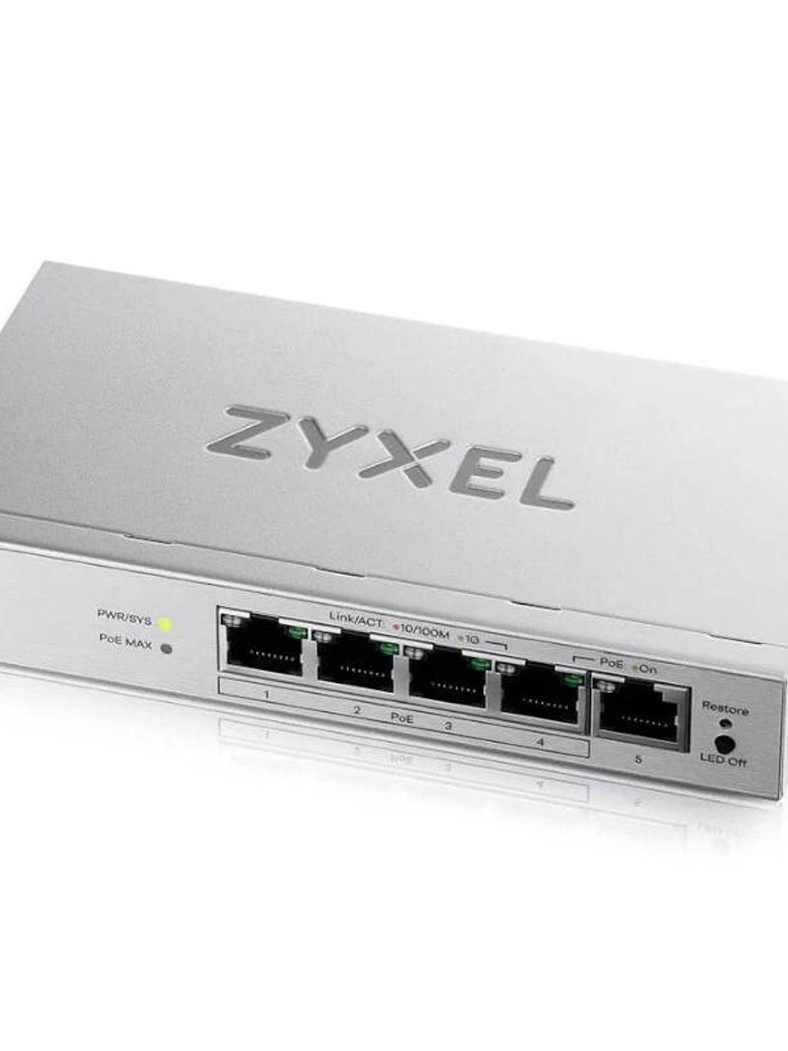 ZyXEL GS1200-5HPv3 Switch 5xGb (4xPoE+) 68W 1